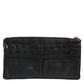 Black Calfskin Leather DG Logo Women Card Holder Wallet