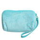 Light Blue Solid Logo Clutch Sunglasses Holder Pouch Bag