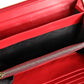 Red Exotic Leather Zip Around Continental Clutch Wallet