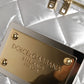 Silver Quilted Filled Crossbody Shoulder Bag SICILY Bag
