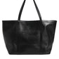 Black Leather Miss Escape Shopping Tote Women Borse Bag