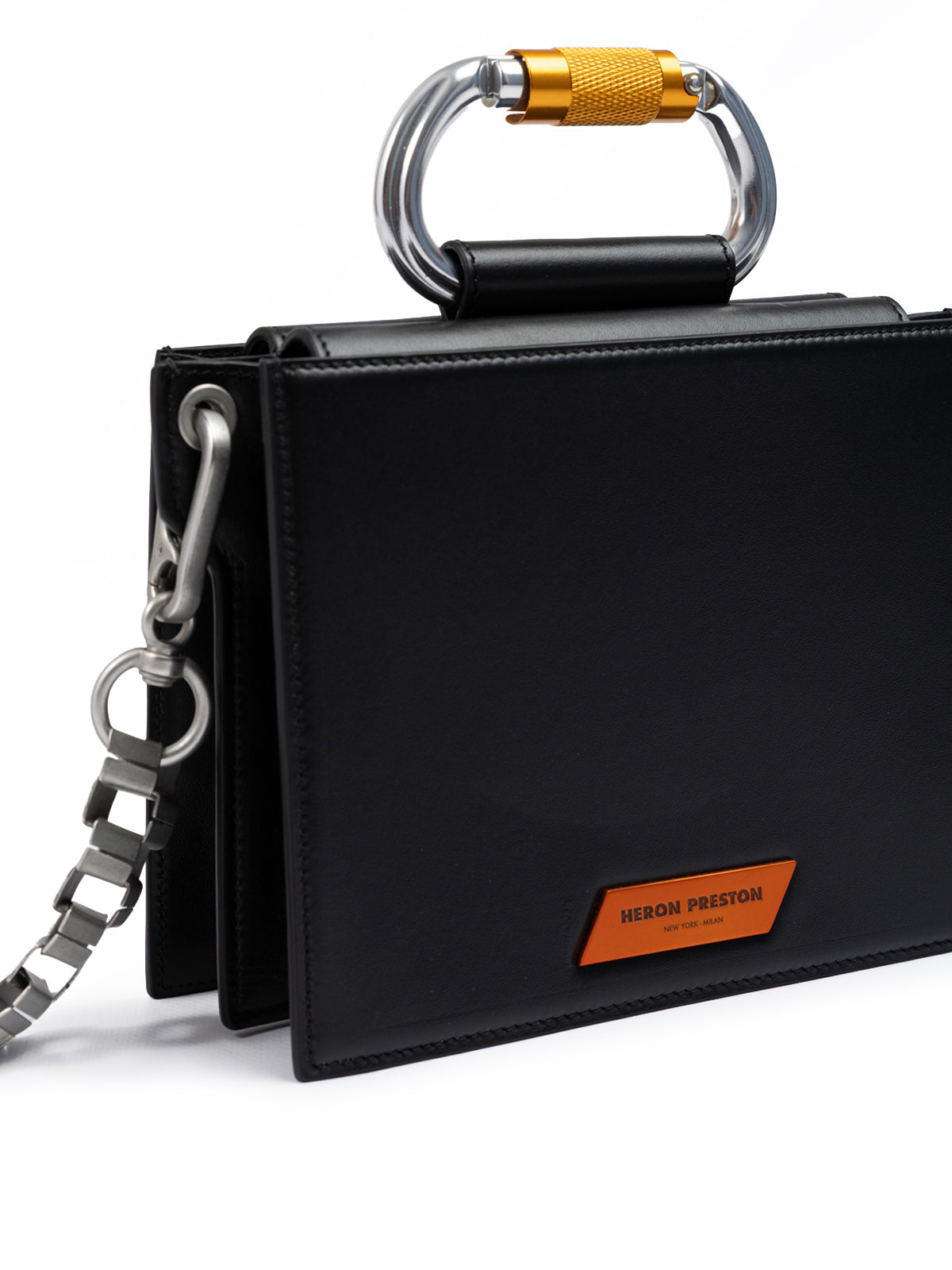 Black Leather Crossbody Bag