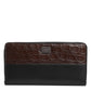 Black Brown Exotic Leather Men Continental Clutch Wallet