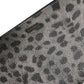 Black Gray Leopard Leather Zip Around Continental Wallet