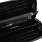 Black Gray Leopard Leather Zip Around Continental Wallet