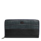Black Blue Exotic Leather Men Continental Clutch Wallet