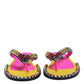 Multicolor Rhinestone Flip Flop Flat Sandals Shoes