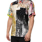 Multicolor Printed Button Down Casual Shirt