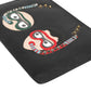 Black Leather #DGFAMILY Embellished Men Clutch Pouch Bag