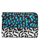 Multicolor Printed Nylon Logo Plaque Men Clutch Pouch Bag