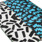 Multicolor Printed Nylon Logo Plaque Men Clutch Pouch Bag