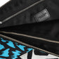 Multicolor Printed Nylon Logo Plaque Men Clutch Pouch Bag