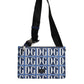 Blue White Leather D&G Logo Plaque Crossbody Borse Bag