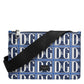 Blue White Leather D&G Logo Plaque Crossbody Borse Bag