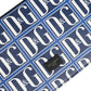Blue White Leather D&G Logo Plaque Crossbody Borse Bag