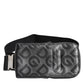 Gray DG Logo Mania Purse Phone Belt Waist Men Borse Bag