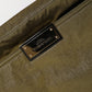 Dark Green Nylon Logo Plaque Shoulder Strap Borse Bag