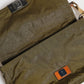 Dark Green Nylon Logo Plaque Shoulder Strap Borse Bag