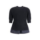 Denim detail Sweater