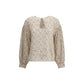 Floral print silk blouse