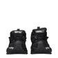 Black Leather Athletic Sneakers