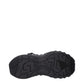 Black Leather Athletic Sneakers