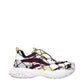 Red Fabric Athletic Sneakers
