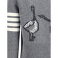 Virgin wool Cardigan with embrodery geese