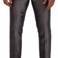 Gray Silk Metallic Men Dress Trouser Pants
