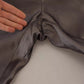 Gray Silk Metallic Men Dress Trouser Pants