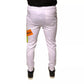 White Logo Tape Jogger Cotton Sweatpant Pants
