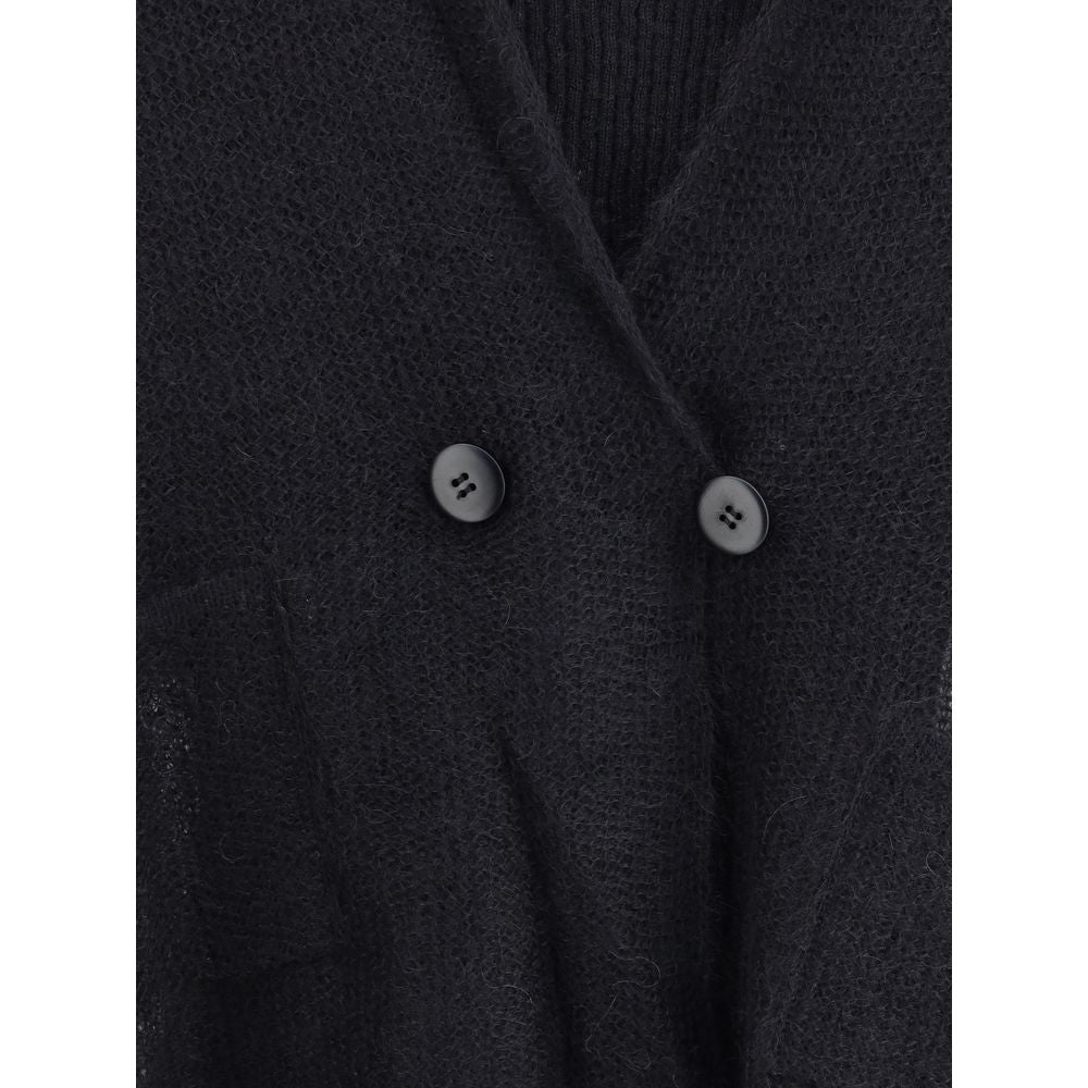 Double-breasted cardigan and top in a wool and mohair blend Twin-set