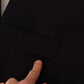 Blue Polyester Single Breasted Formal 2 Piece Suit
