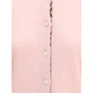 Check collar wool Cardigan