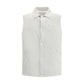 Padded leather Vest