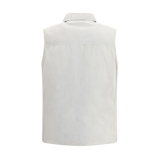 Padded leather Vest