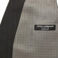 Gray Striped Formal Dress Gilet Vest
