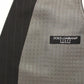 Gray Striped Formal Dress Gilet Vest