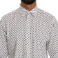 White Dotted Dress Formal MARTINI Shirt