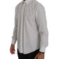 White Dotted Dress Formal MARTINI Shirt