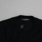 Black Cashmere Crewneck Pullover Sweater