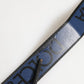Black Blue DG Logo Silver Metal Buckle Belt