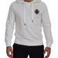 White Cotton Hooded Sweatshirt Sweater