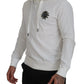 White Cotton Hooded Sweatshirt Sweater