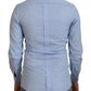 Light Blue Cotton Slim Fit Dress Shirt