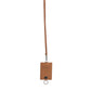 Dark Brown Leather Lanyard Logo Card Holder Men Wallet