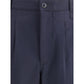 Lightweight wool cloth single-dart Pants