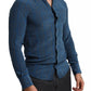 Blue MARTINI Silk Slim Fit Long Sleeves Shirt