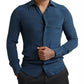 Blue MARTINI Silk Slim Fit Long Sleeves Shirt