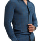 Blue MARTINI Silk Slim Fit Long Sleeves Shirt
